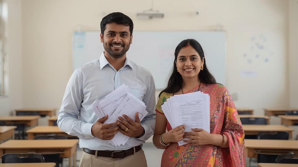 teachers smiling